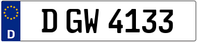 Trailer License Plate